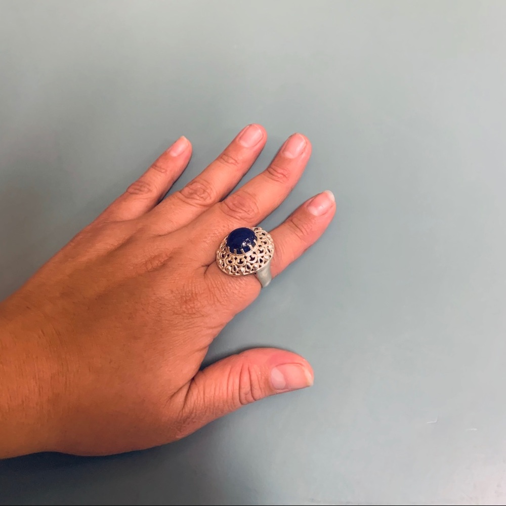Lapis Silver Ring